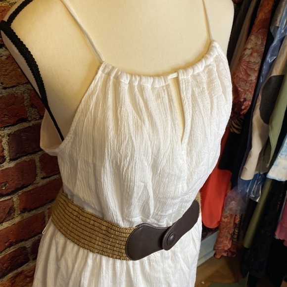 Le Château White Halter Dress with Belt Size XL - Picture 7 of 13